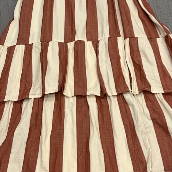 Knox Rose Women’s Striped V-Neck Wrap Tiered Dress size S - Picture 6 of 10